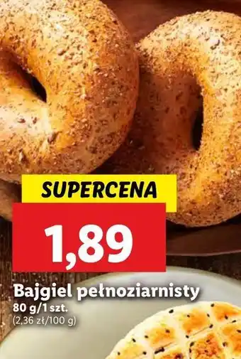 Lidl Bajgiel pełnoziarnisty oferta