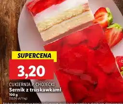 Lidl Sernik z truskawkami Chojecki oferta