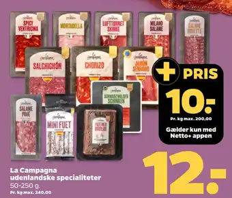 Netto La Campagna udenlandske specialiteter oferta