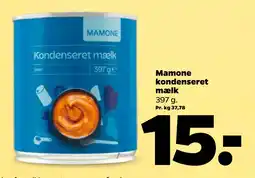 Netto Mamone kondenseret mælk oferta