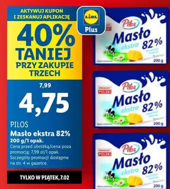 Lidl Masło Pilos oferta