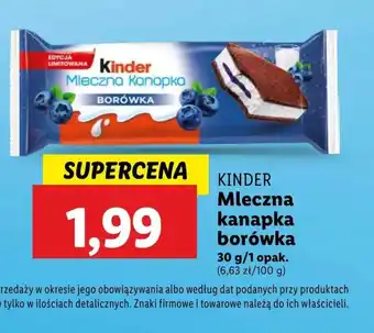 Lidl Kanapka mleczna Kinder oferta