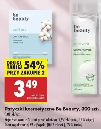 Biedronka Patyczki kosmetyczne Be Beauty oferta