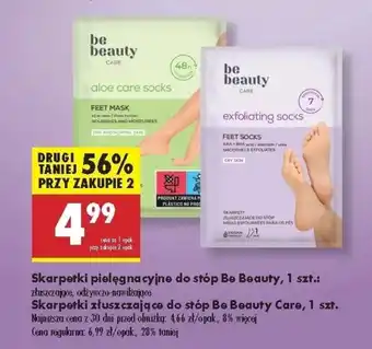 Biedronka Skarpetki złuszczające Be Beauty Care oferta