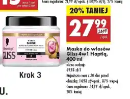 Biedronka Maska do włosów Gliss oferta