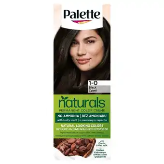 Biedronka Palette Permanent Naturals Color Creme Farba do włosów trwale koloryzująca 900/ 1-0 czerń oferta