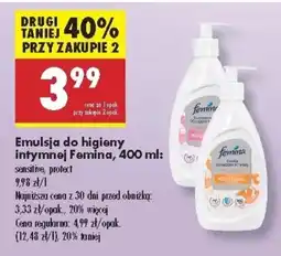 Biedronka Emulsja do higieny intymnej Femina oferta