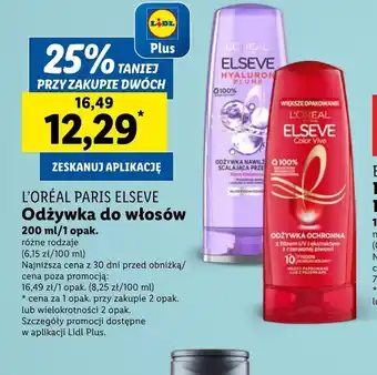 Lidl Odżywka do włosów Elseve oferta