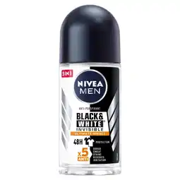 Biedronka NIVEA MEN Black & White Invisible Ultimate Impact Antyperspirant w kulce 50 ml oferta