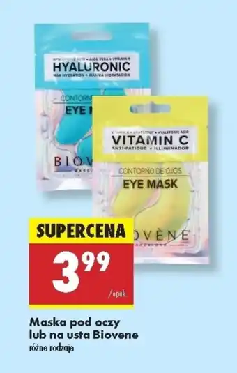 Biedronka Płatki pod oczy Biovene oferta