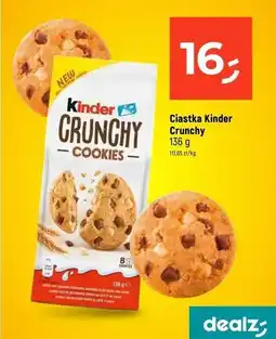 Dealz Ciastka z kawałkami czekolady Kinder oferta