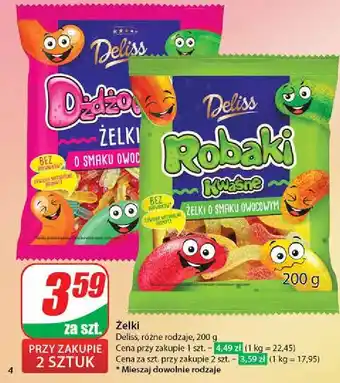 Dino Żelki kwaśne Deliss oferta