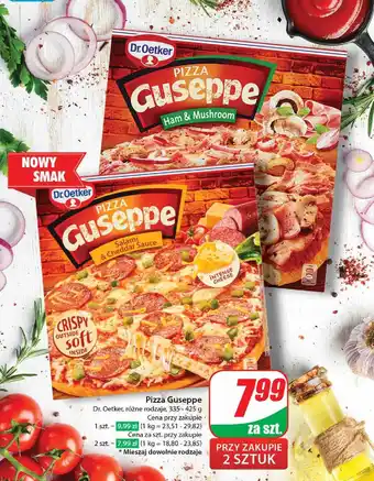 Dino Pizza salami & cheddar sauce Dr. Oetker Guseppe oferta