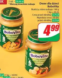 Dino Jabłka i banany z kleikiem owsianym Bobovita oferta