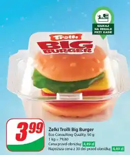 Dino Żelki w kształcie hamburgerów Trolli oferta