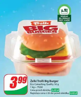 Dino Żelki w kształcie hamburgerów Trolli oferta