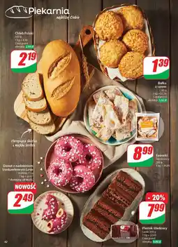 Dino Donut truskawkowy z posypką oferta