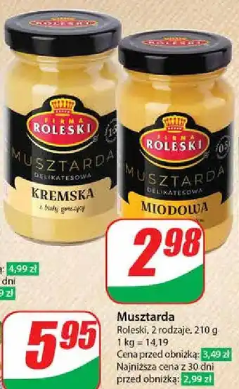 Dino Musztarda delikatesowa miodowa Roleski oferta