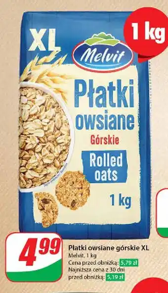 Dino Płatki owsiane górskie Melvit oferta