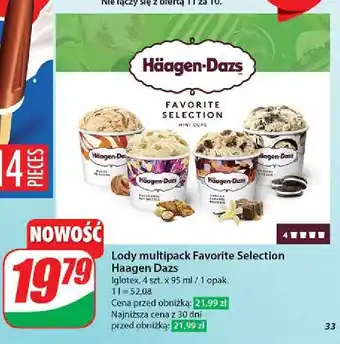 Dino Lody favorite selection Haagen-Dazs oferta