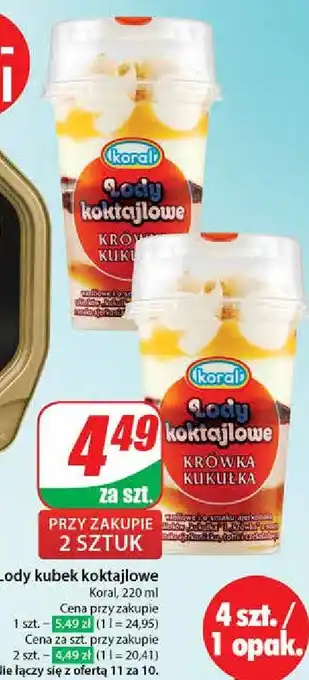 Dino Lody krówka-kukułka Koral Koktajlowe oferta