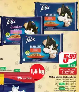 Dino Karma dla kota wołowina i kurczak Purina Felix Fantastic oferta