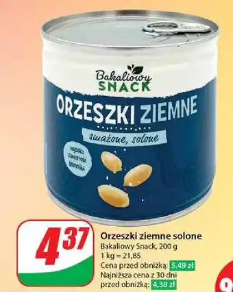 Dino Orzeszki ziemne smażone solone Bakaliowy Snack oferta