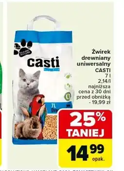 Carrefour Żwirek drewniany Casti oferta