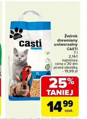 Carrefour Żwirek drewniany Casti oferta