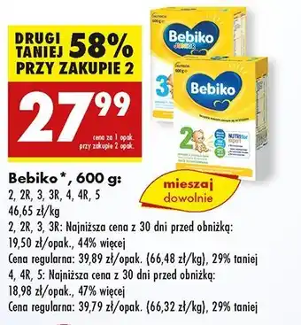 Biedronka Mleko Bebiko 600g oferta