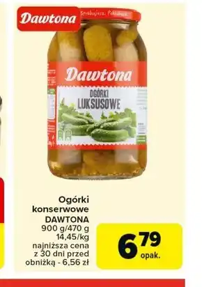 Carrefour Ogórki konserwowe Dawtona oferta