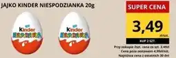 Supeco Kinder Niespodzianka Słodkie jajko z niespodzianką pokryte czekoladą mleczną 20 g oferta