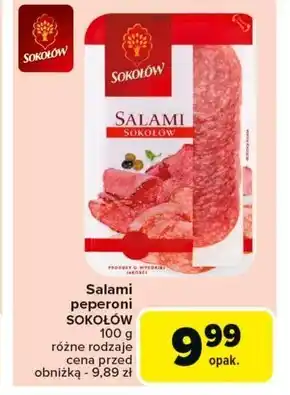 Carrefour Sokołów Salami 100 g oferta