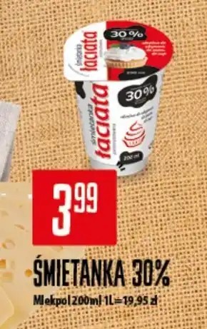 Społem Łaciata Śmietanka pasteryzowana 30 % 200 ml oferta