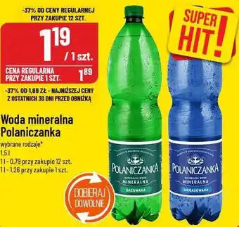 Polomarket Woda mineralna Polaniczanka oferta