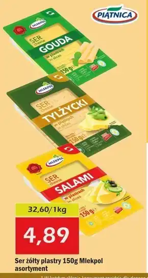 Społem Mlekpol Ser gouda w plastrach 150 g oferta