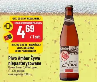 Polomarket Piwo Amber Żywe niepasteryzowane oferta