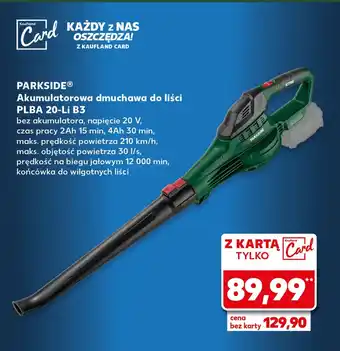 Kaufland Dmuchawa do liści Parkside oferta