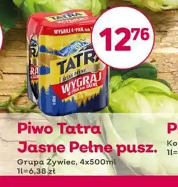 Bliski Piwo Tatra Jasne Pełne puszka oferta