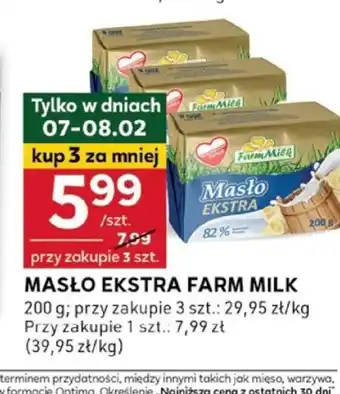 Stokrotka Optima Masło Ekstra Farm Milk oferta