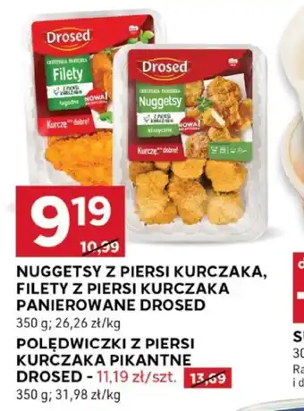 Stokrotka Optima Nuggetsy z piersi kurczaka, filety z piersi kurczaka panierowane Drosed oferta