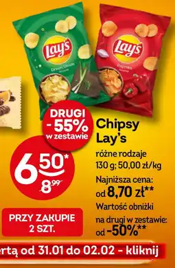 Żabka Chipsy Lay's oferta