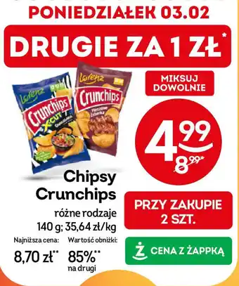 Żabka Chipsy Crunchips oferta