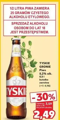 Kaufland Piwo Tyskie Gronie oferta