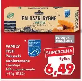 Kaufland Paluszki rybne z mintaja Family Fish oferta