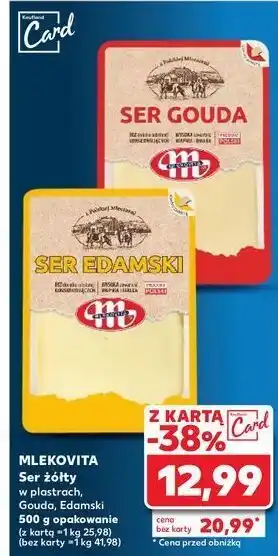 Kaufland Ser edamski plastry Mlekovita oferta