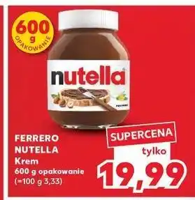 Kaufland Krem czekoladowo-orzechowy Nutella oferta