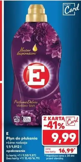 Kaufland Płyn do płukania perfume deluxe modowy szyk E Nectar Inspirations oferta