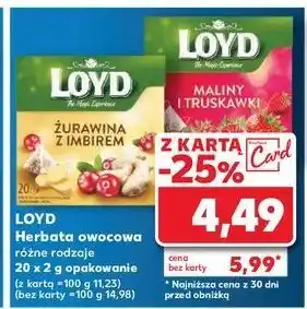 Kaufland Herbata malina-truskawka Loyd Tea The Magic Experience oferta