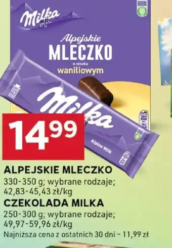 Stokrotka Optima Alpejskie Mleczko Czekolada Milka oferta